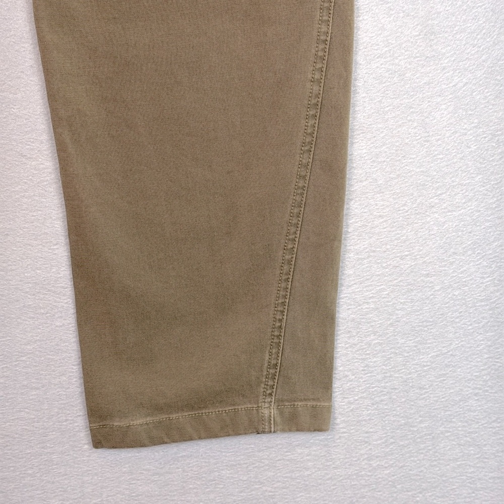 Vince - women’s green / brown cotton Utility high rise Cropped cargo pants SZ 10 - Picture 5 of 8